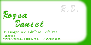 rozsa daniel business card